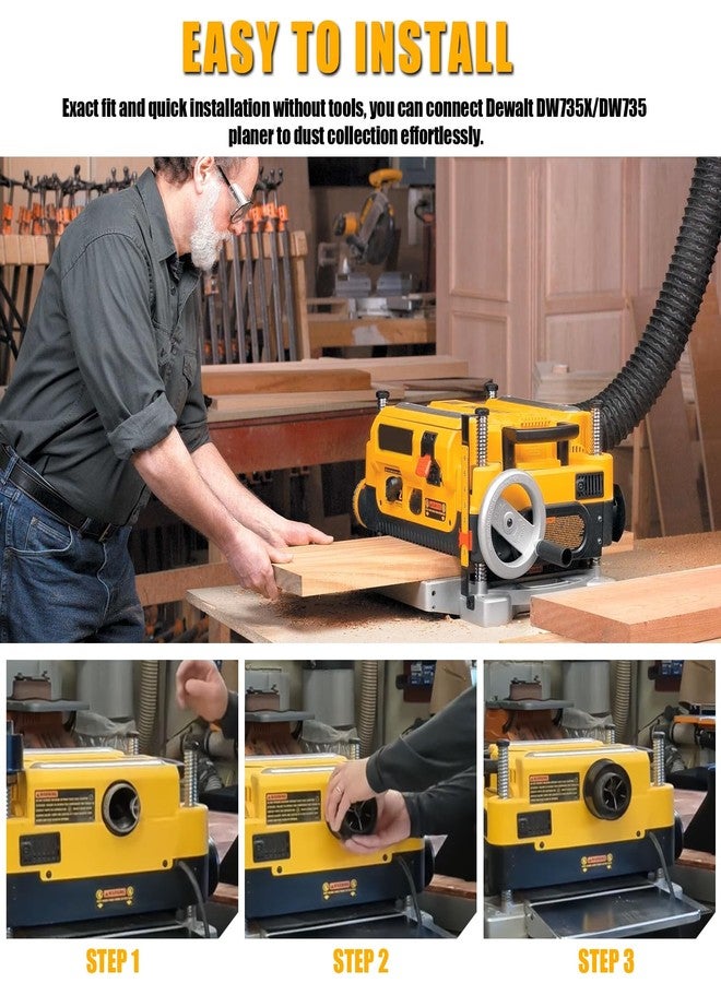 ألوكس 514001148 محول فراغ المُسَوِّاة بديل لمُسَوِّاة DeWalt DW735 DW735X، مُناسب لأجزاء مُسَوِّاة DeWalt - Image 5