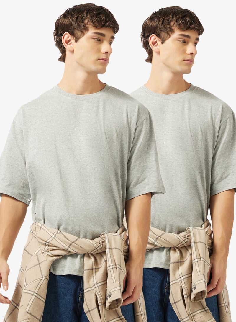 Seventy Five Basics Pack of 2 Oversized T-Shirt - Image 1