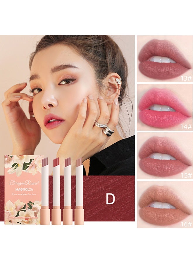 Dragon Ranee 4Pcs Matte Lipstick Set, Moisture Lip Glossy Waterproof Long Lasting Lip liner Set Lipstick for Women Makeup (Magnolia) - Image 2