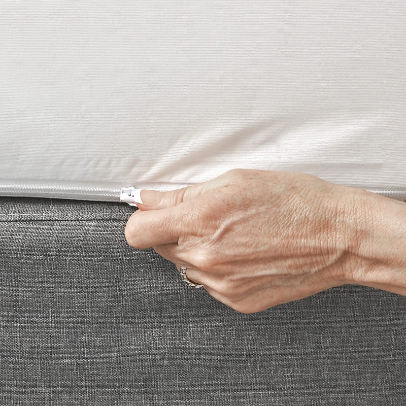 Aller-Ease AllerEase Waterproof Mattress Protector- Twin Size Polyester Zip Allergy Protection Waterproof Quiet Cover - Image 4