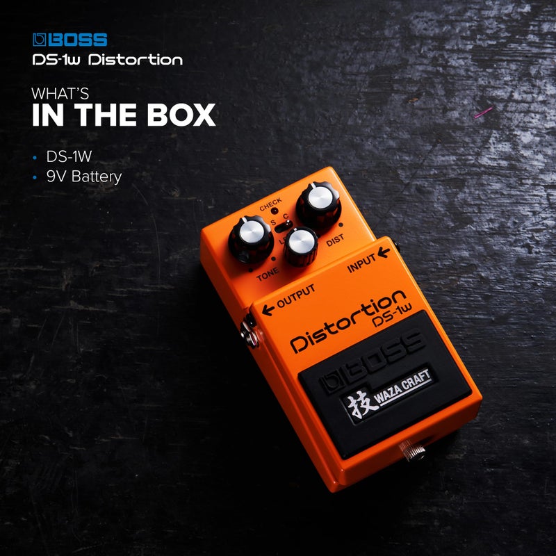 BOSS DS-1W Special Edition Waza Craft Distortion Pedal for the Ultimate BOSS Tone Experience | Enhanced with Two Modes for More Tonal Range | Legendary Sound for Electric Guitar and All Types of Music - Image 3