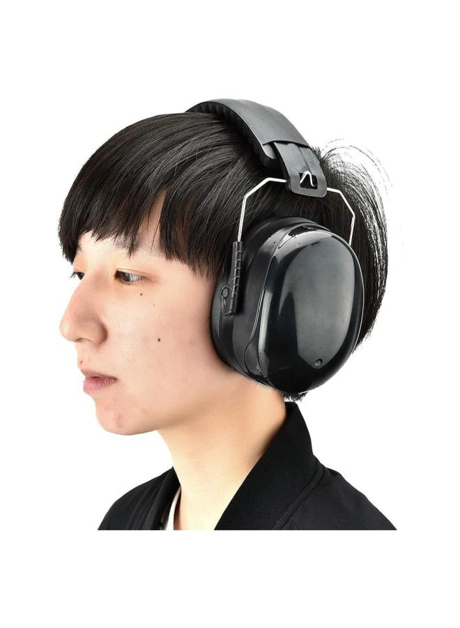 Generic Noise Reduction Ear Muffs, Adjustable Soundproof Earmuffs for Sports Shooting, Sleeping, Study, Anti noise Hearing Protection Earmuff Fits Adults, Students Black - Image 2