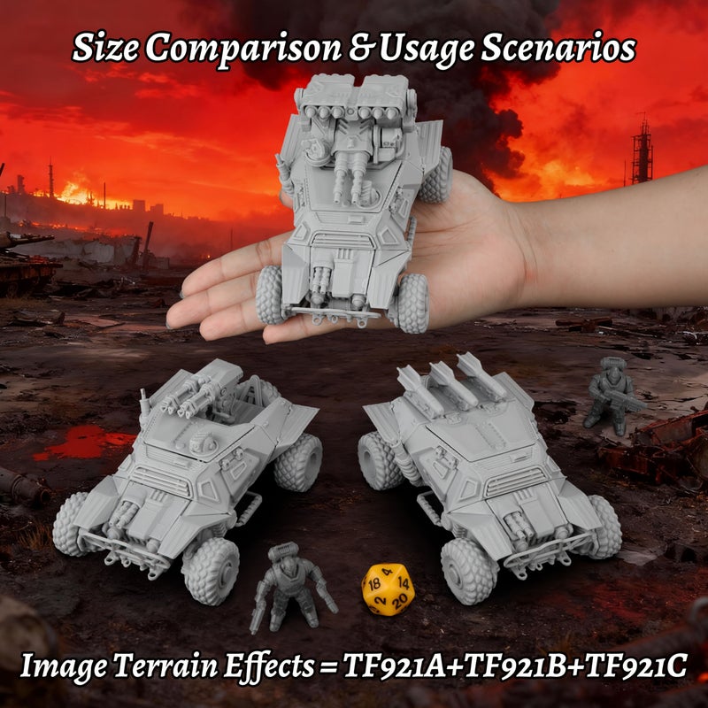 Modular Truck B Sci Fi Miniature Armored Vehicle Model For TTRPG Roleplay Battlefield Game Accessories Collectible Fantasy Miniatures For Tabletop Strategy Adventures Tactical Missions Gifts For Players And Collectors Building Immersive Mobile - Image 2