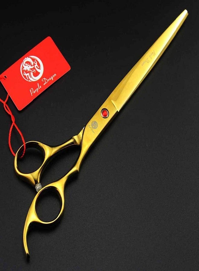 Purple Dragon 8.0" Titanium Multicolor Professional Pet Grooming Scissors Set,Straight & Thinning & Curved Scissors Shear with Bag for Dog Cat Grooming - Image 3