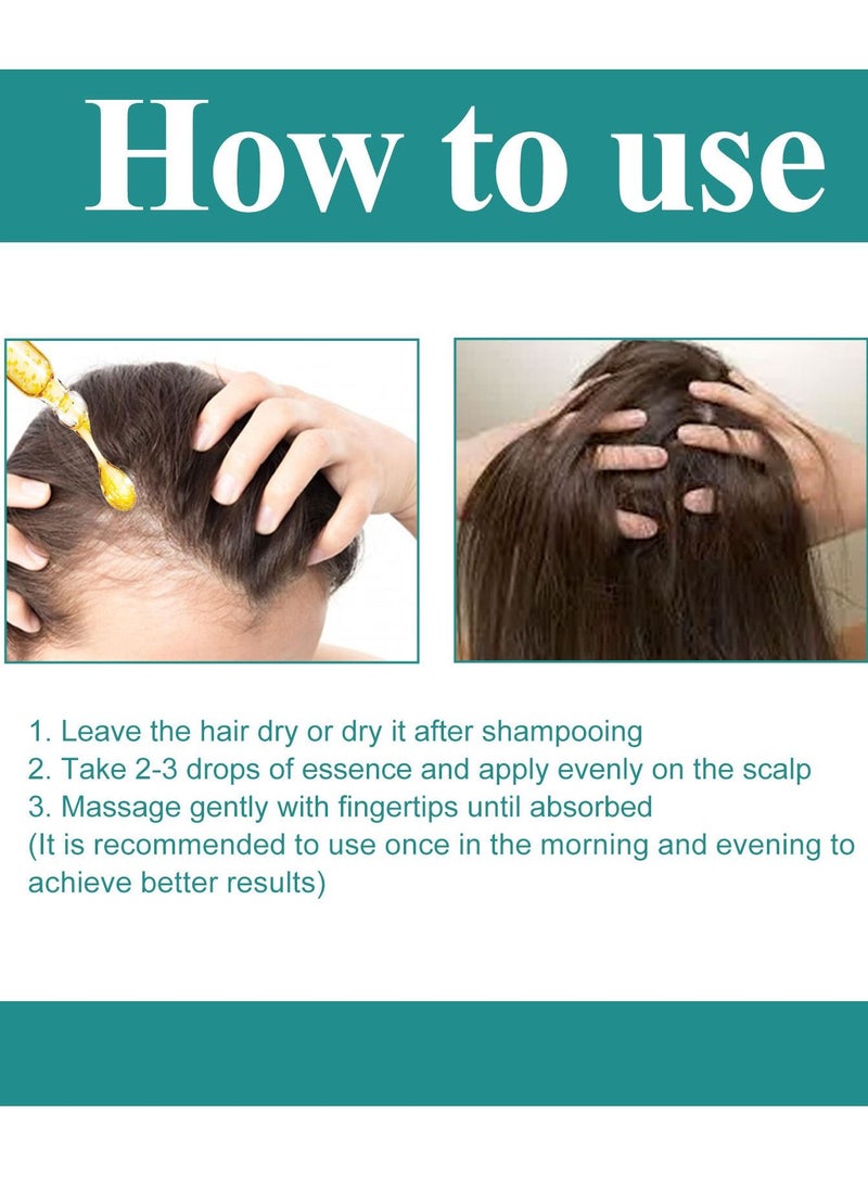 EELHOE - Hair Growth Serum - Biotin Hair Regrowth Oil Prevent Hair Loss and Helps Hair Thicker, Stronger, Longer Hair Treatment Men and Women (45 mL) - Image 1