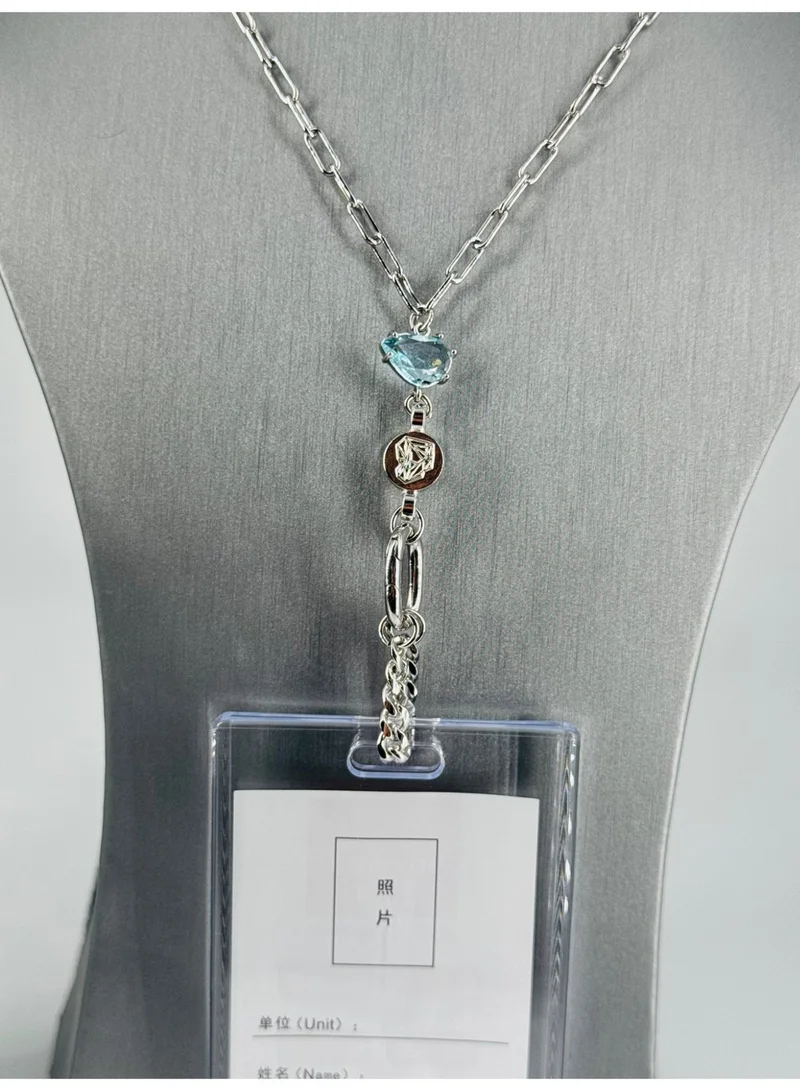 NOOR JEWELLERY ID CARD HOLDER-BLUE