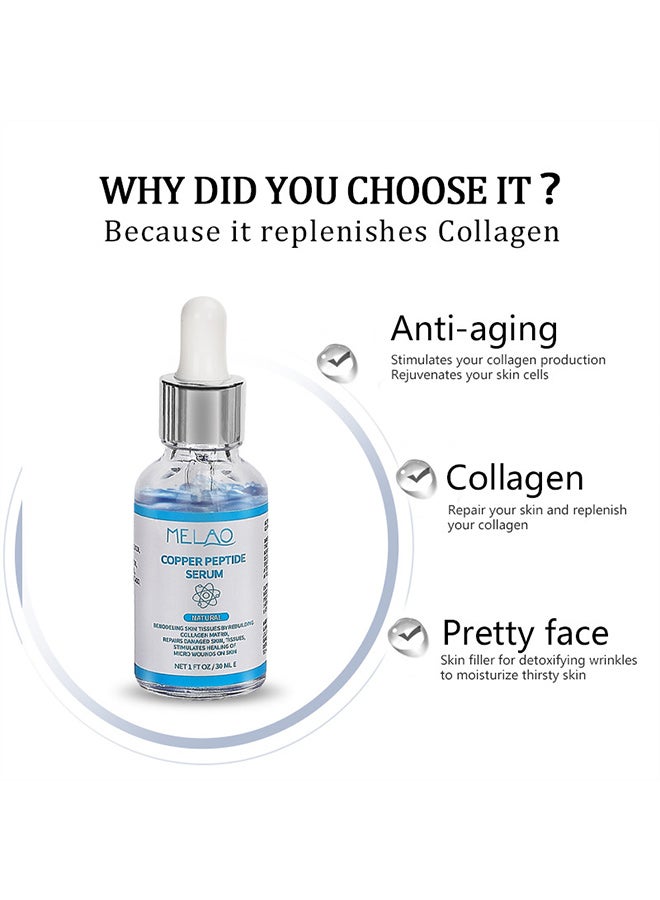 ميلاو جوهر الببتيد النحاسي الأزرق، يرطب ويرطب ويصلح المسام الدقيقة - Image 3