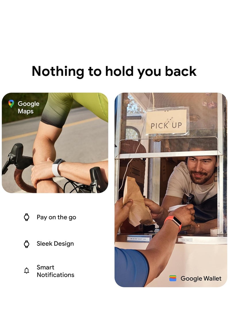 Generic - Charge 6 Fitness Tracker with Google apps, Heart Rate on Exercise Equipment, 6-Months Premium Membership Included, GPS, Health Tools and More, Obsidian/Black, One Size (S & L Bands Included) - Image 1