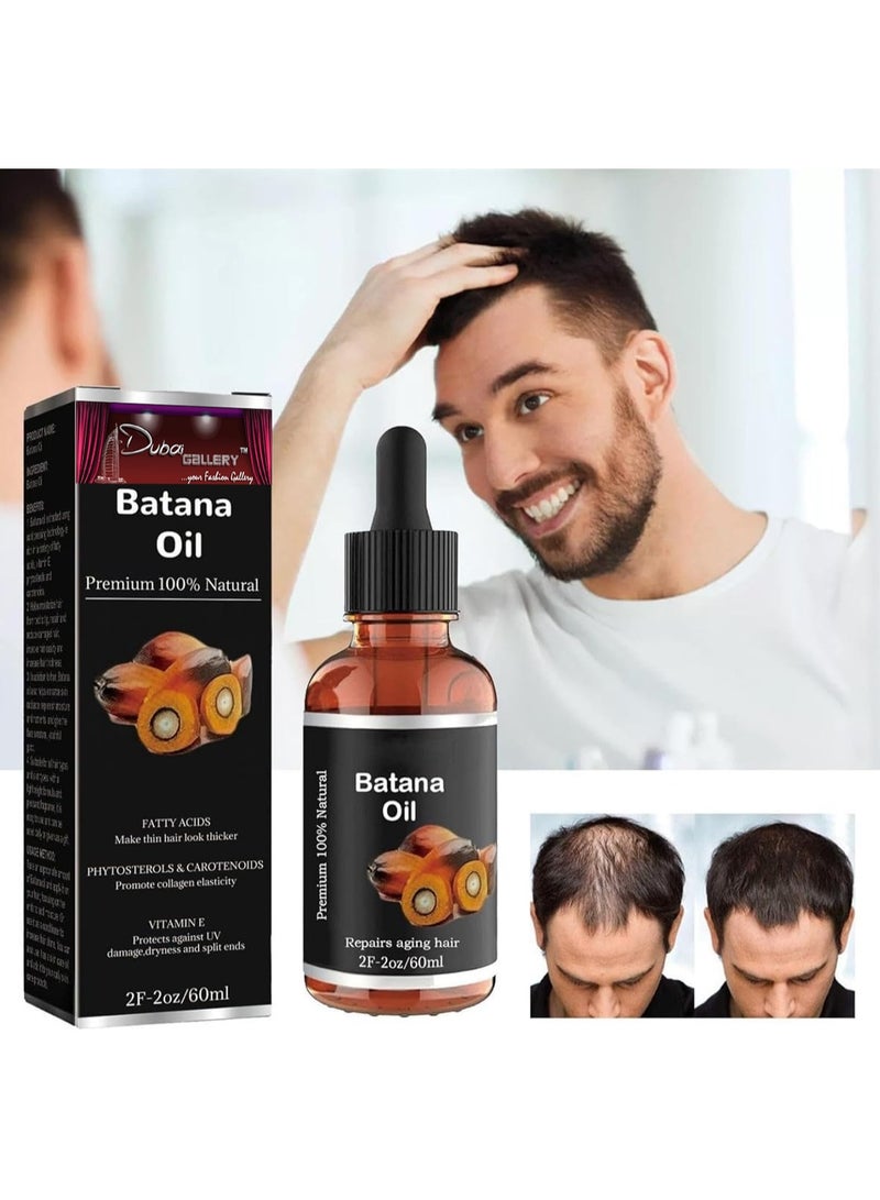DubaiGallery Batana Oil for Hair Growth, 60ml Organic Batana Oil, Eyebrows and Eyelashes, Natural Cold Pressed, Hair Growth Oil for Men Women - Image 4