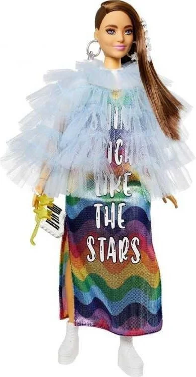 باربي Extra Colorful Dressed Doll GYJ78