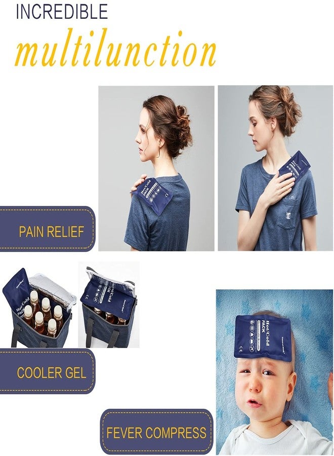 BS AMOR كمادات جل BS AMOR الباردة والساخنة، 5 × 10 بوصة، قابلة لإعادة الاستخدام، دافئة أو باردة، للإصابات، وآلام الورك والكتف والركبة والظهر - كمادات ساخنة وباردة للتورم والكدمات، بعد العمليات الجراحية، عبوة من قطعتين - Image 2