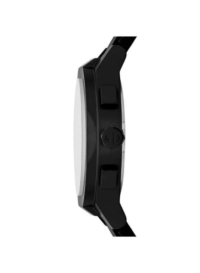 Armani Exchange  Rafael Black Chronograph Watch & Luggage Tag Gift Set for Men | Best Price UAE