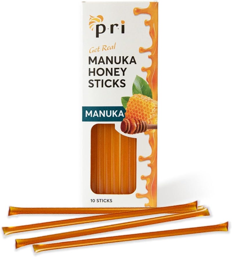 PRI Manuka Honey Sticks - 10 Count - Image 1