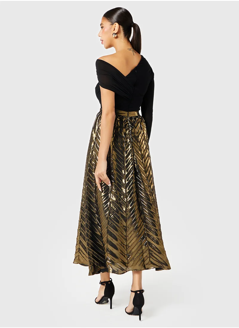 ثريدز باي اجوني Pleated Cut Out Dress