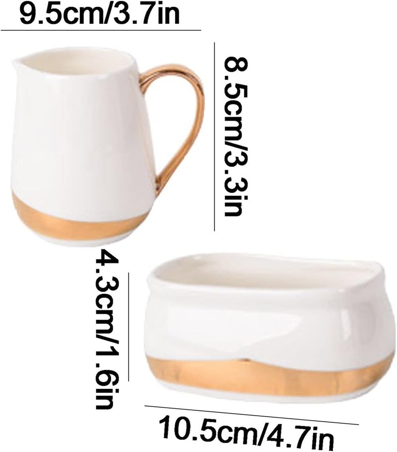 Gravy Bowl Ceramic Gravy Boat Milk Coffee Cast and Tea Multifunctional Cream Kettle With Handle/sugar Bowl/small Milk Cup Poting Bottle - Image 2