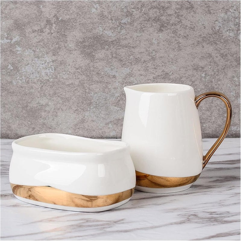 Gravy Bowl Ceramic Gravy Boat Milk Coffee Cast and Tea Multifunctional Cream Kettle With Handle/sugar Bowl/small Milk Cup Poting Bottle - Image 1