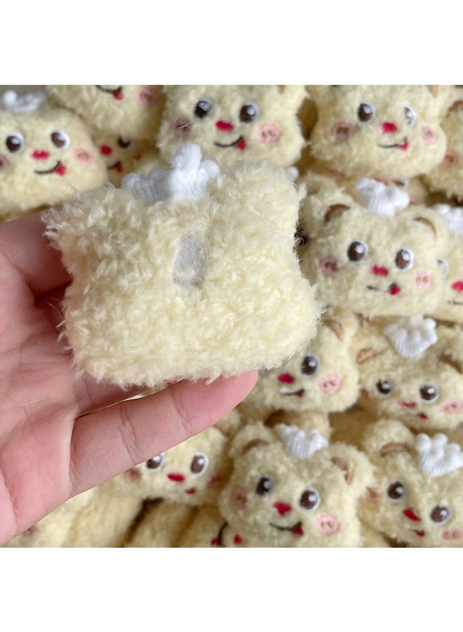 Chef Hat Butter Bear Cartoon Plush Animal DIY Accessories Decorative Accessories Hat Clothing Accessories Socks Hair Card-Specifications:Chef Hat Butter Bear - Image 3
