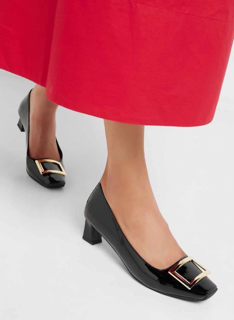 ELLA Low Heeled Pump With Buckle  - Image 5