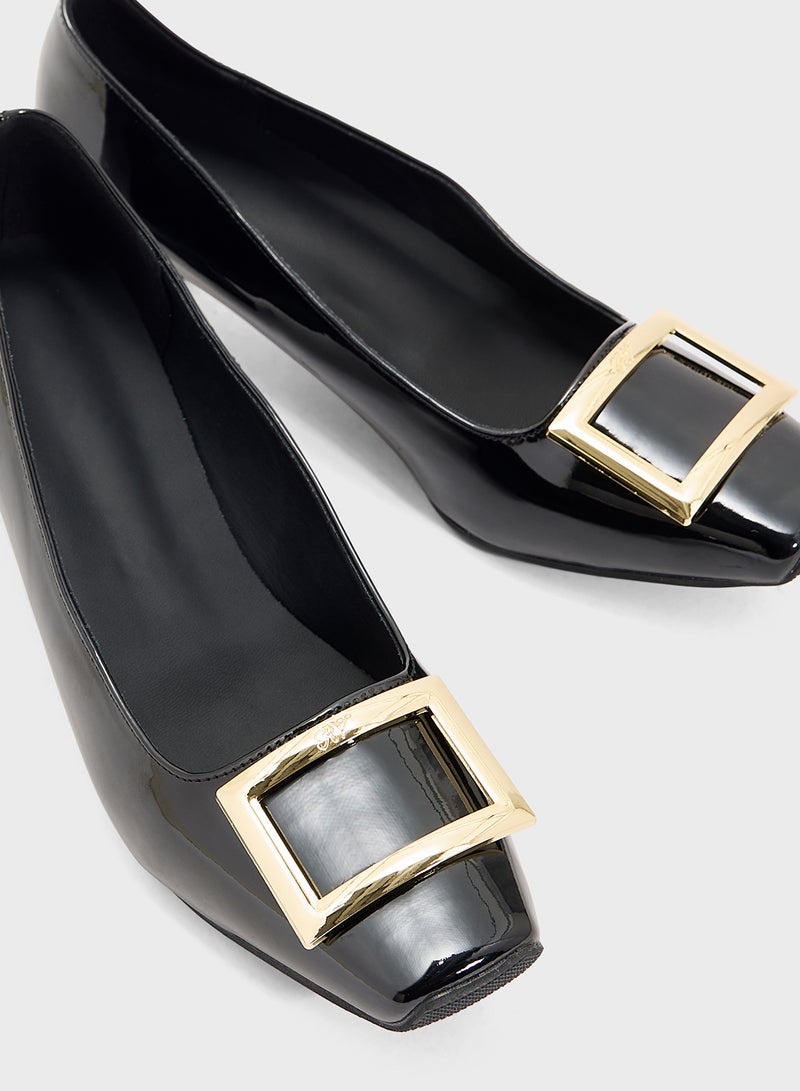 ELLA Low Heeled Pump With Buckle  - Image 4