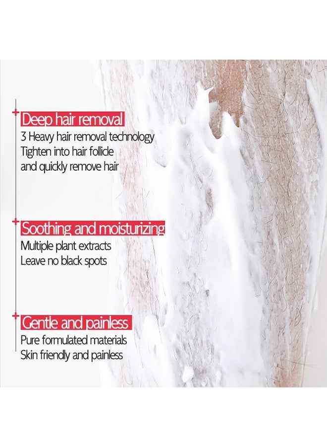 MAYCHEER Unisex Body Unhairing Cream,All Over Body Hair Removal Cream ,Gentle Smoothing Arms、Legs 、Underarms ，No Black Spots 60g - Image 5
