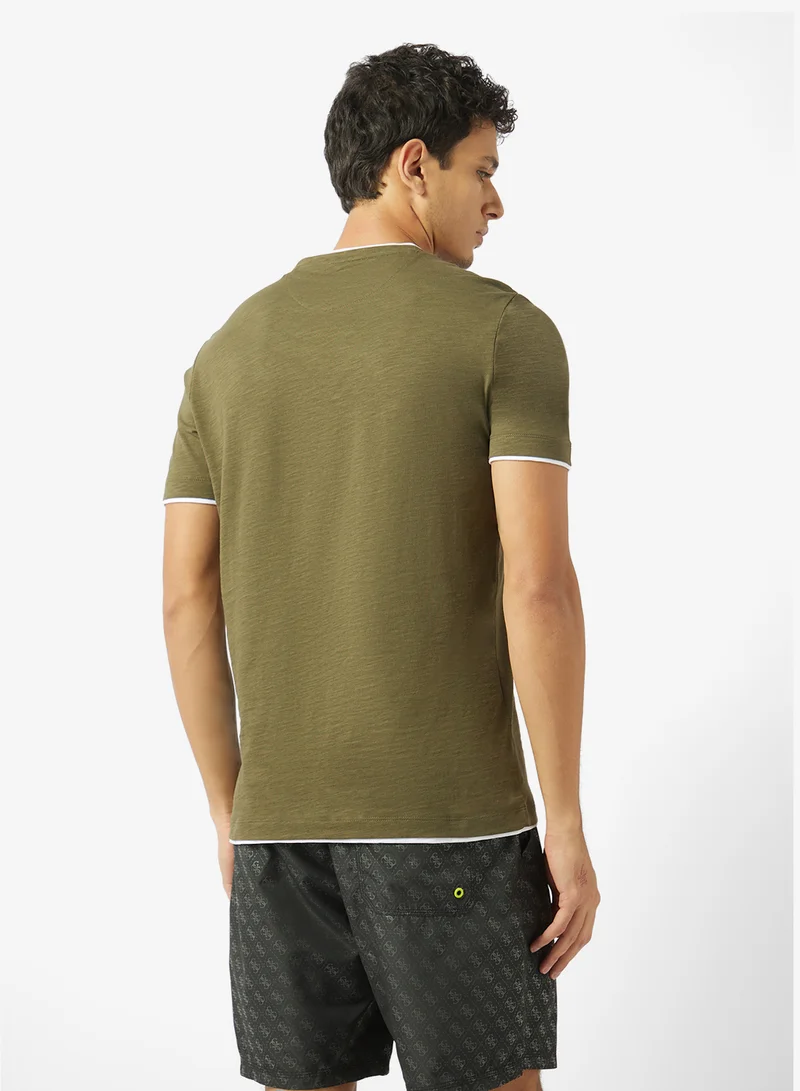 GUESS Crew Neck Slim Fit T-Shirt