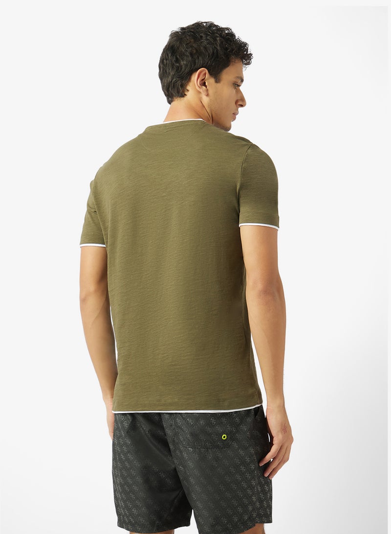 GUESS Crew Neck Slim Fit T-Shirt - Image 2