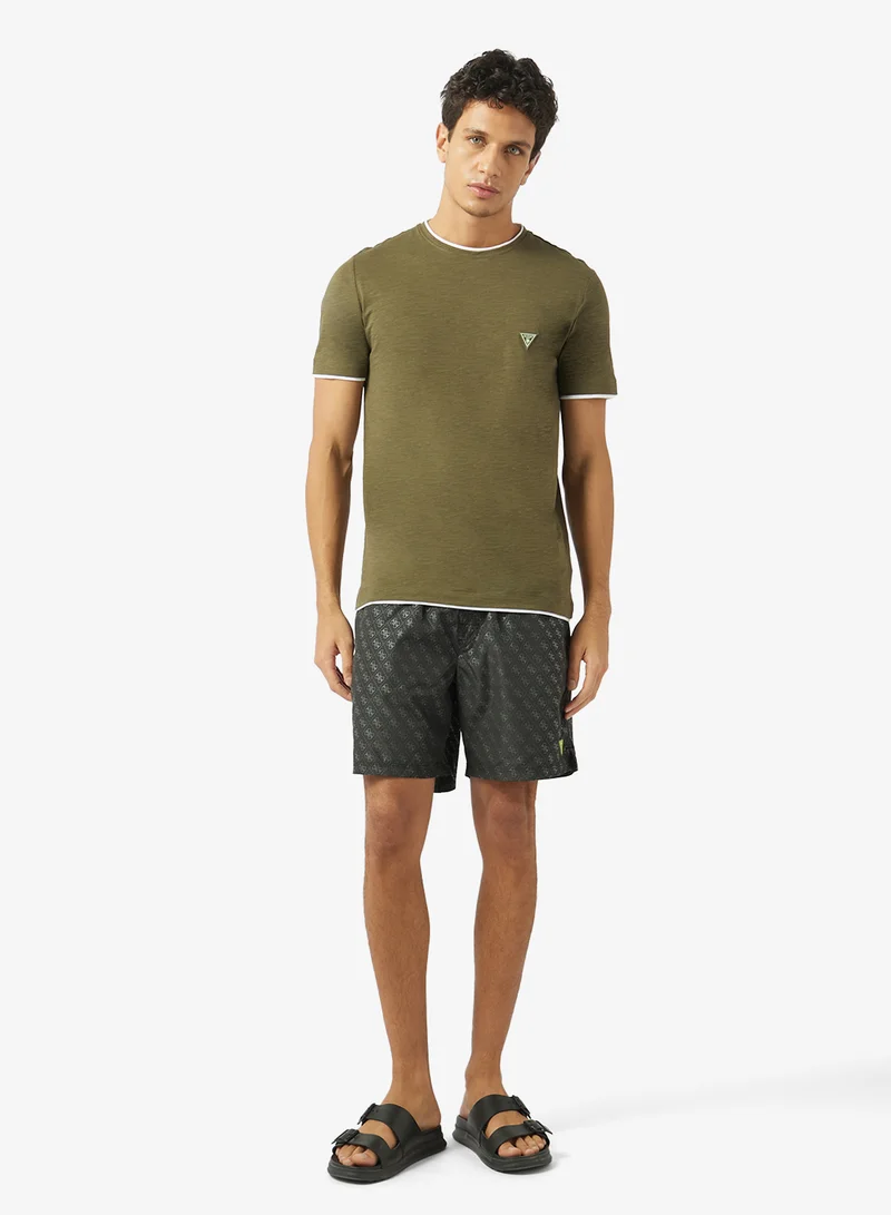 Guess  Crew Neck Slim Fit T-Shirt for Men | Best Price UAE