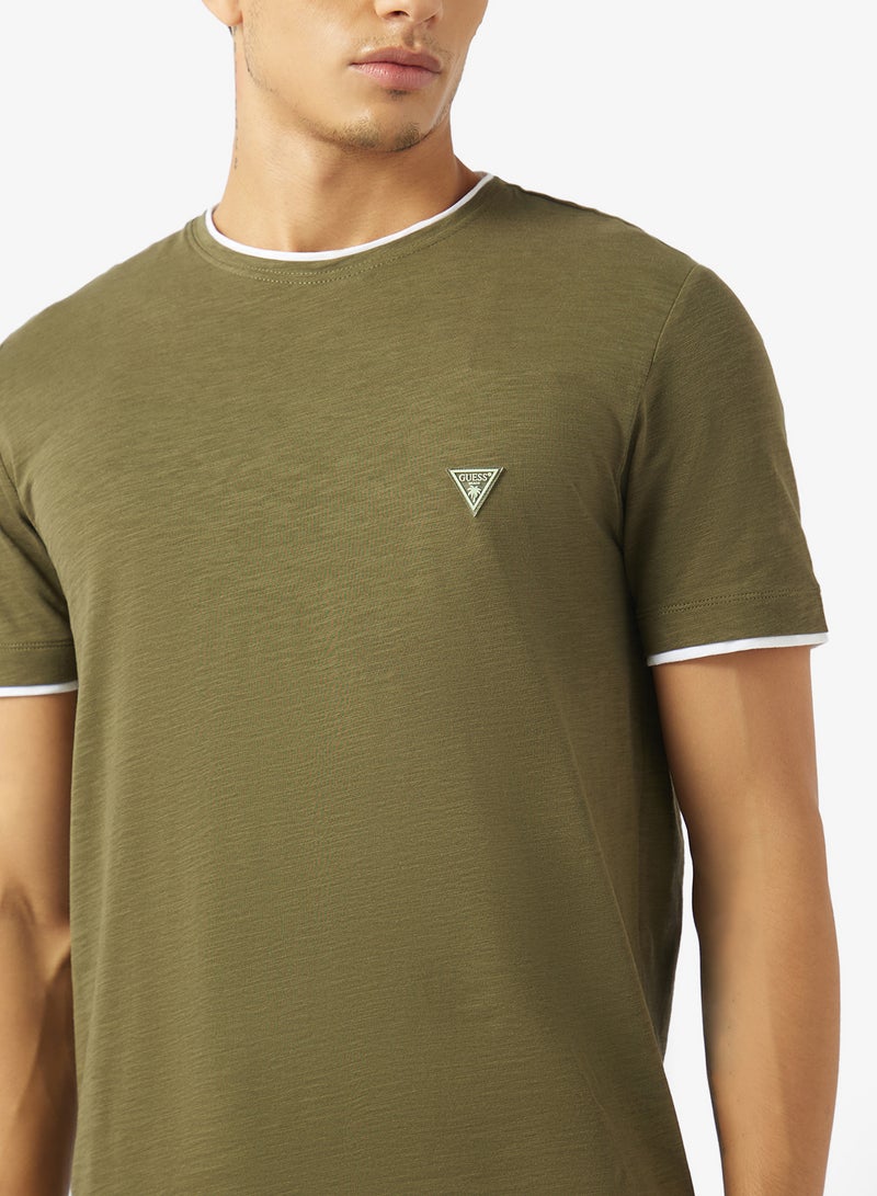 GUESS Crew Neck Slim Fit T-Shirt - Image 3