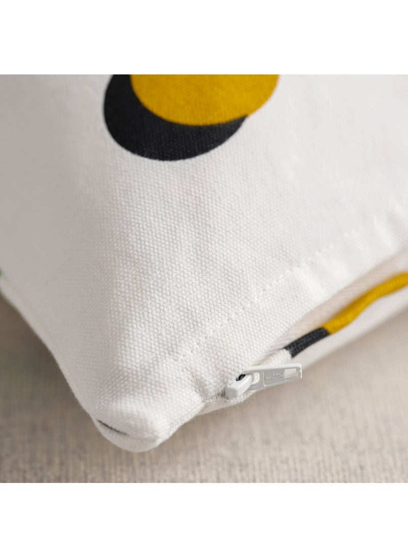 Cushion Cover White Multicolour/Dot Pattern 50X50 Cm - Image 3