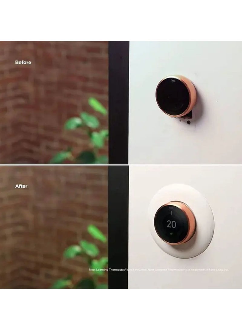 Elago Wall Plate Cover Suitable for Google Nest Thermostat Wall Plate Compatible with Nest Learning Thermostat 1st/2nd/3rd / Easy Installation / Luxurious finish - White - Image 3