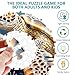 AEEKDOOK Sea Turtle Puzzles for Adults 1000 Pieces Round Ocean Animal Fish Coral Jigsaw Puzzles 1000 Pieces for Adults Fun Puzzles with Letters On Back Challenging Game Toys 265 265in - Image 4
