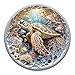 AEEKDOOK Sea Turtle Puzzles for Adults 1000 Pieces Round Ocean Animal Fish Coral Jigsaw Puzzles 1000 Pieces for Adults Fun Puzzles with Letters On Back Challenging Game Toys 265 265in - Image 2