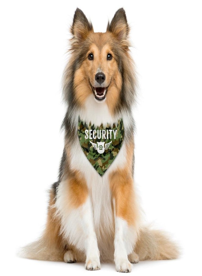 ZPPRJF Security Dog Bandana - Camouflage Pet Scarf Accessories, Triangle Scarf, Funny Cute Accessory for Small Medium Large Dogs, Gift for Dog Lover (C32) - Image 2