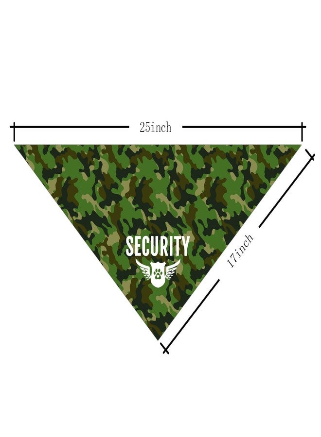 ZPPRJF Security Dog Bandana - Camouflage Pet Scarf Accessories, Triangle Scarf, Funny Cute Accessory for Small Medium Large Dogs, Gift for Dog Lover (C32) - Image 4