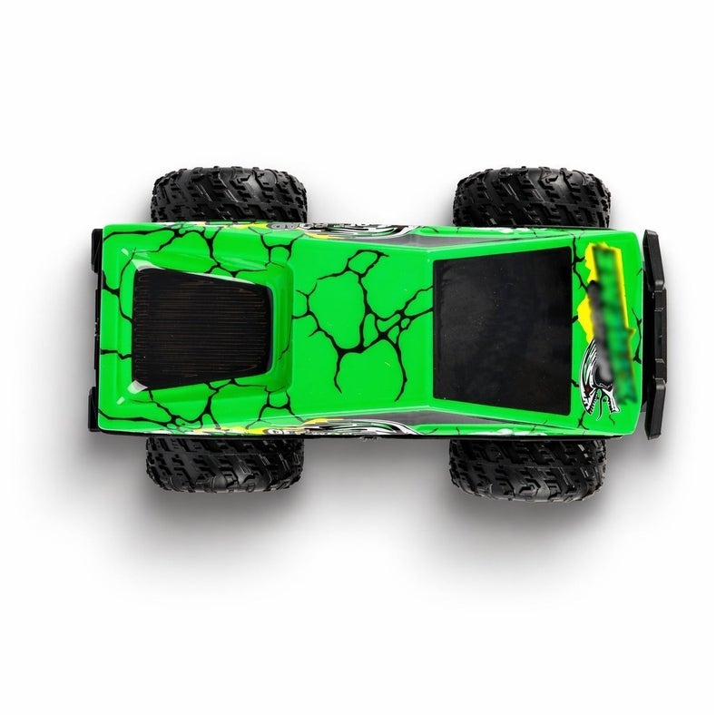 O2. Green Remote Control Off-Road RC Car with Colorful LED Lights, 2.4GHz Controller and Rechargeable Battery for Kids - Image 5