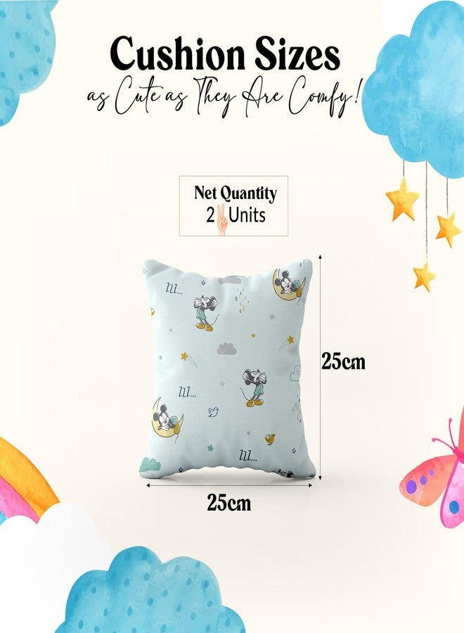 Sassoon Mickey Mouse Cushion Set of 2 - Ideal for Crib & Nursery Decor (25cmX25cm Each) - Image 4