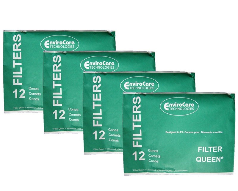ENVIROCARE EnviroCare Replacement Vacuum Filter Cones made to fit Filter Queen Vacuums 48 Cones 
