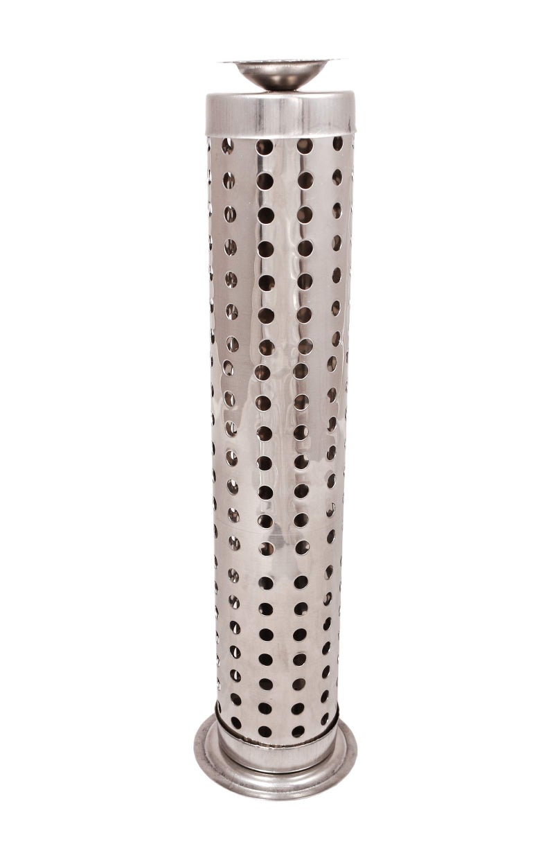 Tuzech Steel King Size Sage Long Tower Soapstone Incense Holder Home Agarbatti Stand with Ash Catcher Best for Diwali Pooja Celebration (Mutiple Sticks) - Image 3