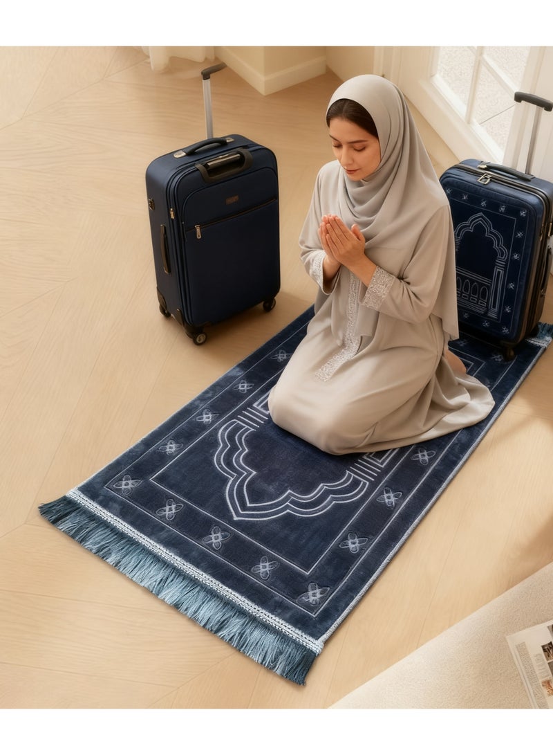 Farazdaq prayer rug, cotton material, Large Thick Padded Luxury Soft Great for Knees and Forehead, Premium Padded and Comfortable Prayer Mat - Image 2