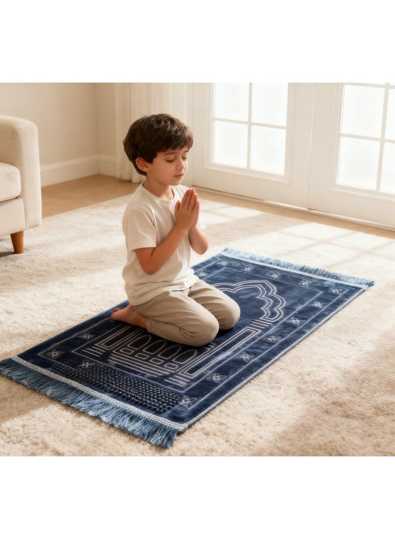 Farazdaq prayer rug, cotton material, Large Thick Padded Luxury Soft Great for Knees and Forehead, Premium Padded and Comfortable Prayer Mat - Image 3
