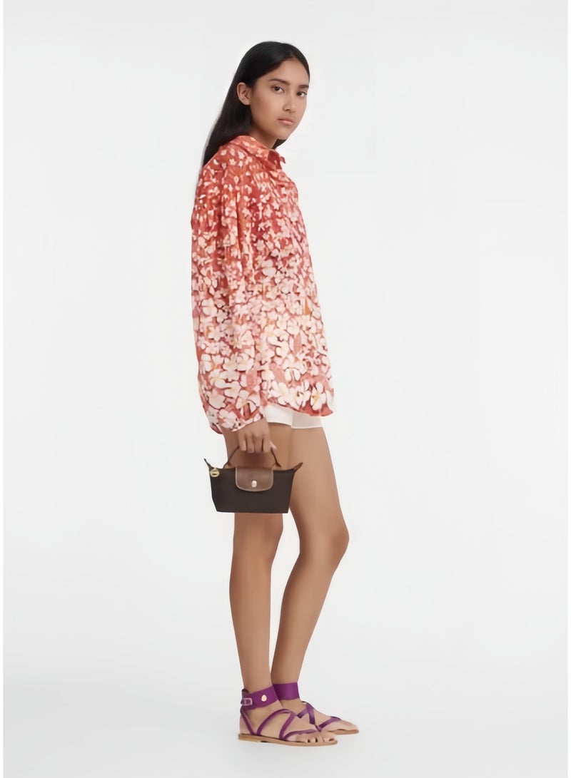 Longchamp Women's Mini Makeup Bag, Handbag, Shoulder Bag Brown/Ebony Classic - Image 2