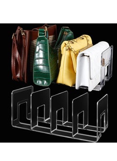 Clear Plastic Purse Handbag Organizer, Cabinet and Bookshelf Organizer for Shirt, Sweater and Books, Plastic Separator for Kitchen, Bedroom, Garage