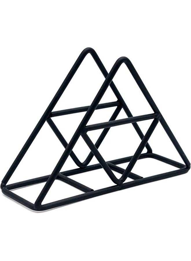 CentraLit Napkin Holder for Dining Table - Tissue Paper Stand for Kitchen, Table, Home Décor, Office, Restaurant, Tissue Dispenser Organizer for Dinner Tables, Kitchen, Bathroom (Black) - Image 4