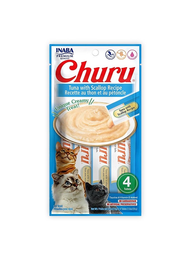 INABA Churu Tuna With Scallop For Cat - 56GM - Image 1