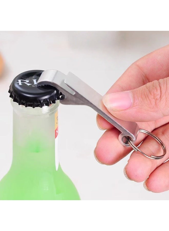 وينر مجموعة من 9 فتاحات زجاجات بيرة ملونة، فتاحة زجاجات معدنية فاخرة على شكل سلسلة مفاتيح، فتاحة زجاجات مشروبات للرجال والنساء، صغيرة وعملية، سهلة الحمل، تفتح أغطية زجاجات البيرة بسهولة - Image 4