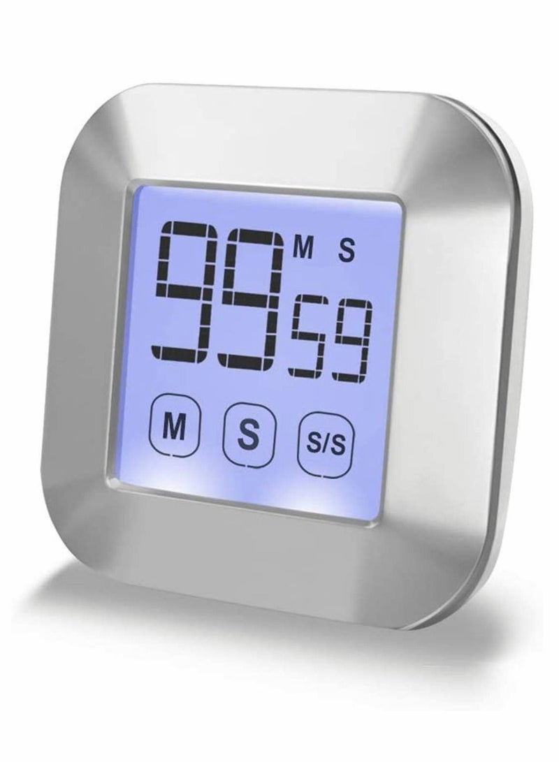 Y&D Digital Kitchen Timer Cooking Large Display Strong Magnet Back Loud Alarm Memory Recall Function Count Up Countdown for Kids Baking Exercise Game  - Image 1