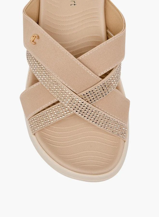 Le Confort BEIGE Women Embellished Platform Sandals for Women | Best Price UAE