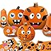 Funnlot Halloween Pumpkin Decorating Kit Crafts Face Stickers Halloween Pumpkin Decor Stickers Jack O Lantern Stickers Pumpkin Stickers for Kids Halloween Party Favors 24 Sheet - Image 2