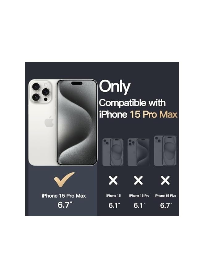 JETech Case for iPhone 15 Pro Max 6.7-Inch, Non-Yellowing Shockproof Phone Bumper Cover, Anti-Scratch Clear Back (Clear) - Image 2