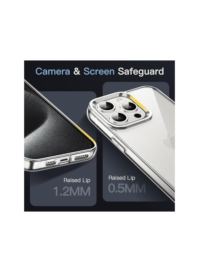 JETech Case for iPhone 15 Pro Max 6.7-Inch, Non-Yellowing Shockproof Phone Bumper Cover, Anti-Scratch Clear Back (Clear) - Image 4